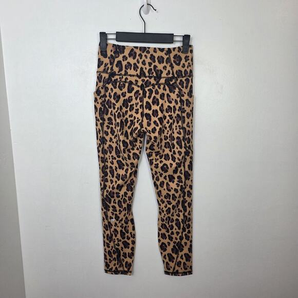Fabletics Leopard Print Oasis‎ Pureluxe High-Waisted 7/8 Fitness Leggings Size S - Picture 3 of 8
